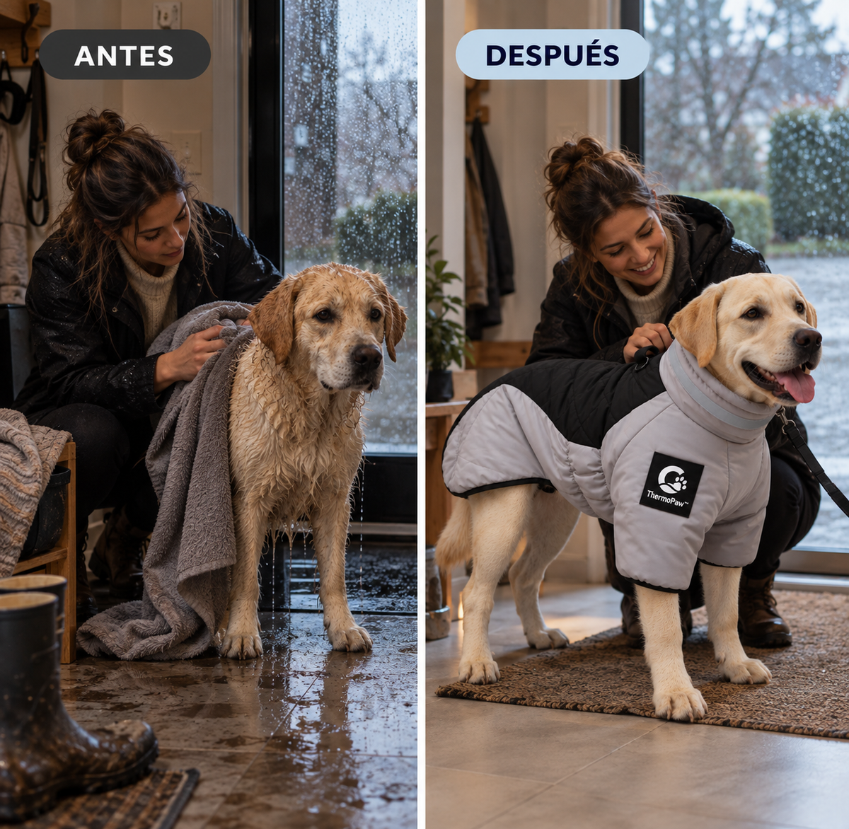 ThermoPaw™ — Abrigo Térmico Impermeable para Perros